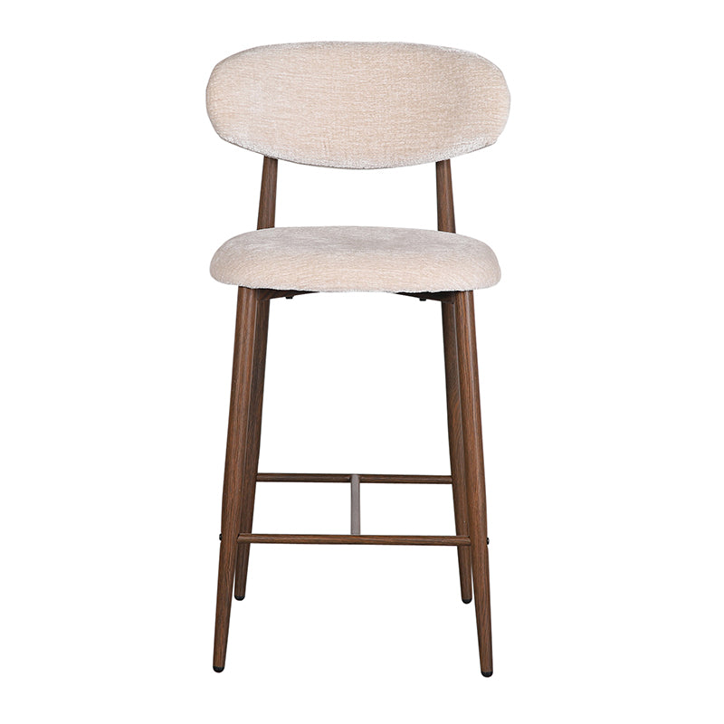 Japandi Keuken Barkruk 2 stuks - Walnut Beige
