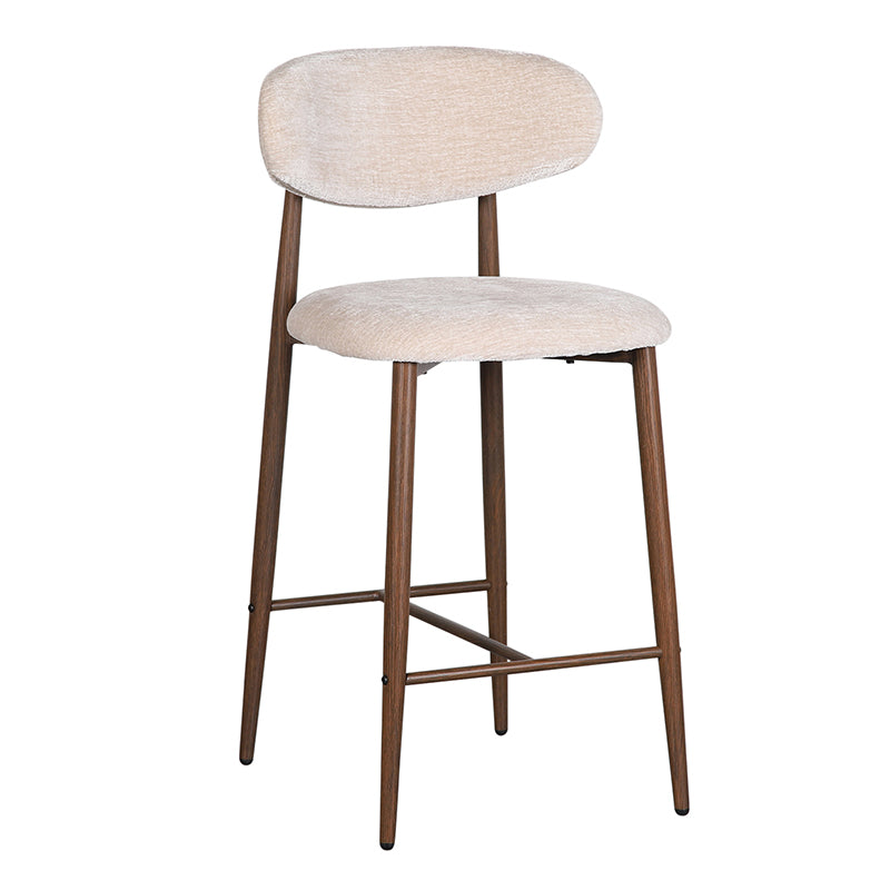 Japandi Keuken Barkruk 2 stuks - Walnut Beige