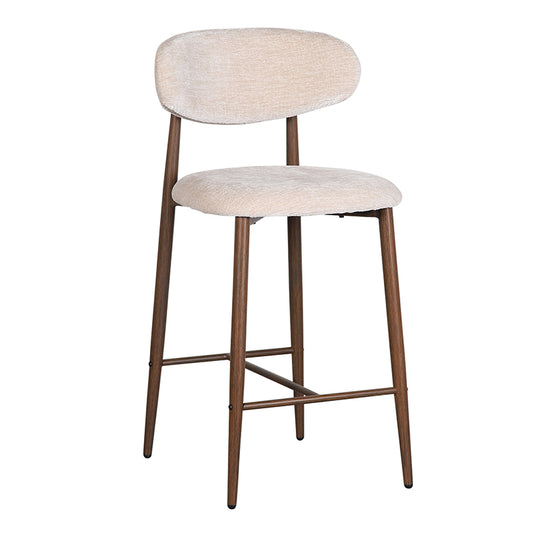 Japandi Keuken Barkruk 2 stuks - Walnut Beige