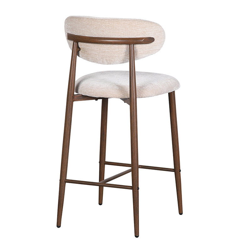 Japandi Keuken Barkruk 2 stuks - Walnut Beige