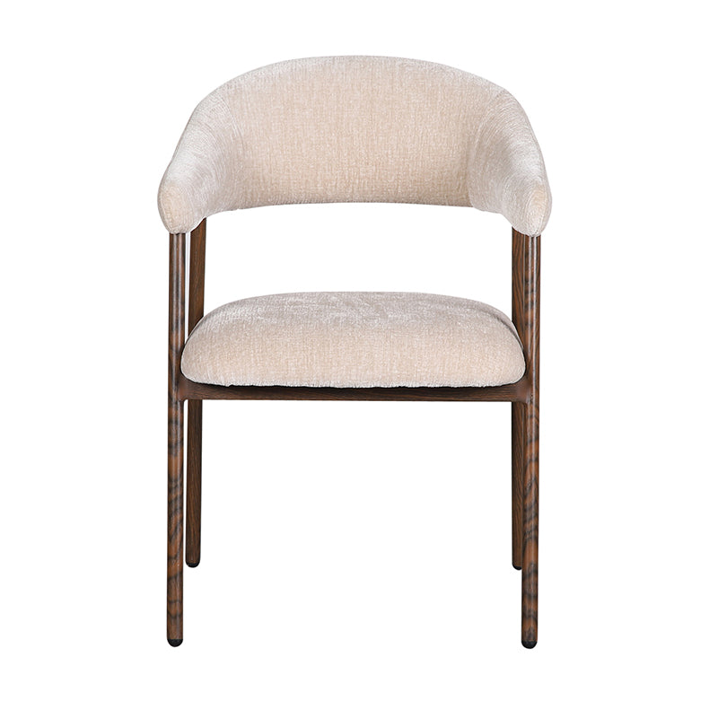 Japandi Eetkamerstoel 2 stuks - Walnut Beige