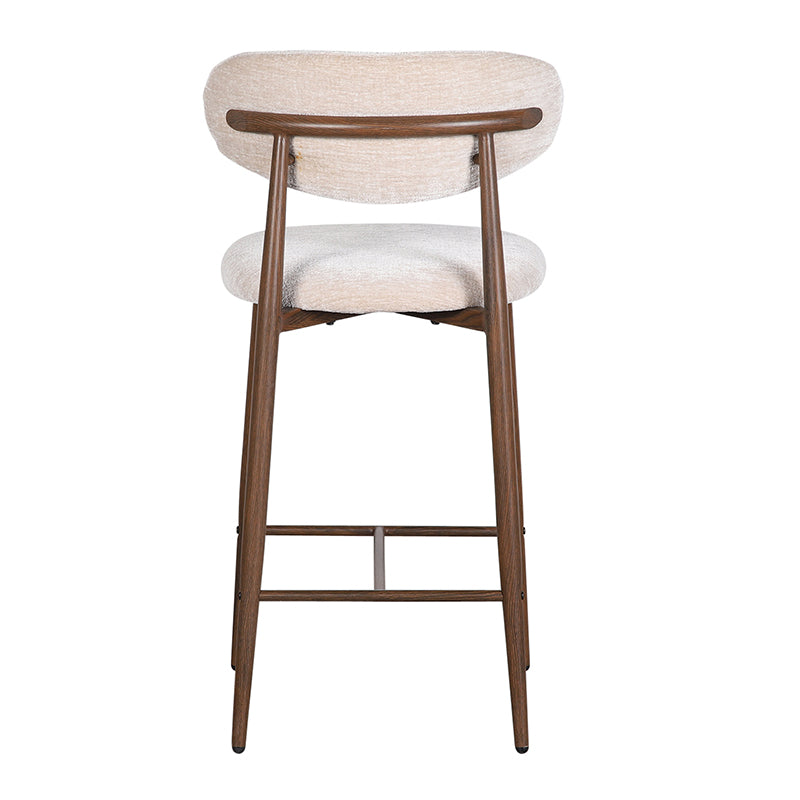 Japandi Keuken Barkruk 2 stuks - Walnut Beige