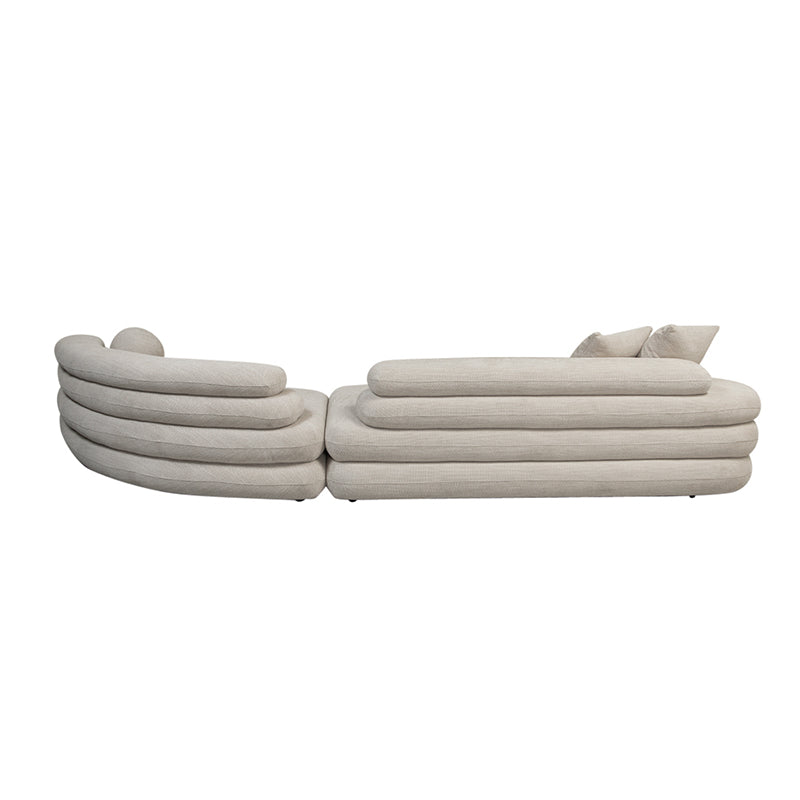 Sofa Wave 6 zitsbank - Beige