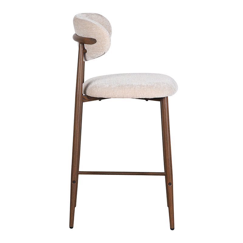 Japandi Keuken Barkruk 2 stuks - Walnut Beige