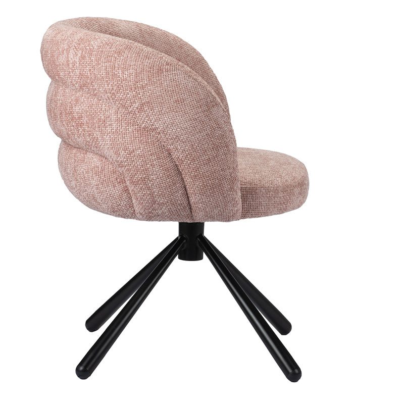 Snug Draaibare Eetkamerstoel - Pastel Pink