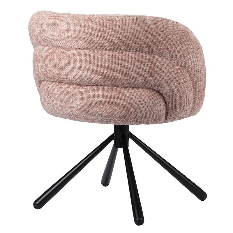 Snug Draaibare Eetkamerstoel - Pastel Pink