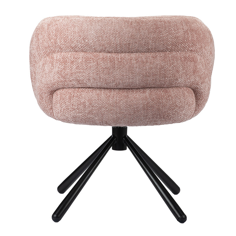 Snug Draaibare Eetkamerstoel - Pastel Pink