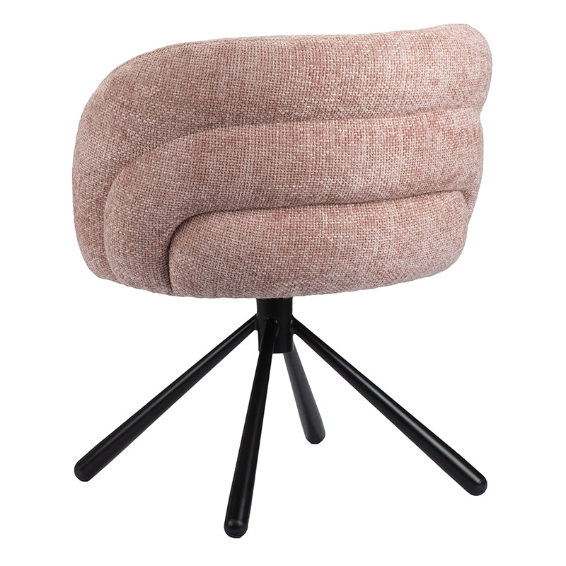 Snug Draaibare Eetkamerstoel - Pastel Pink