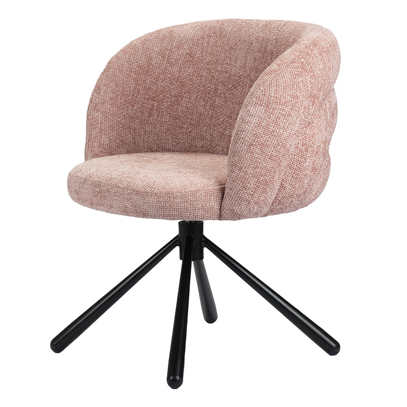 Snug Draaibare Eetkamerstoel - Pastel Pink