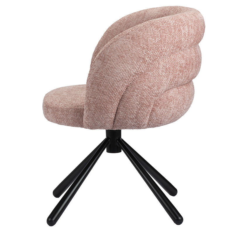 Snug Draaibare Eetkamerstoel - Pastel Pink