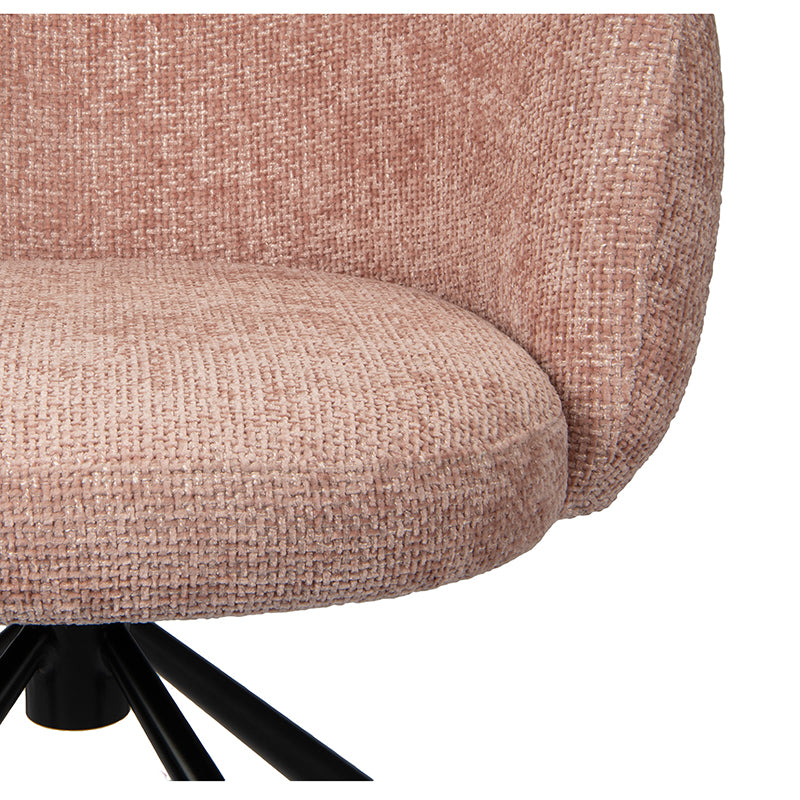 Snug Draaibare Eetkamerstoel - Pastel Pink
