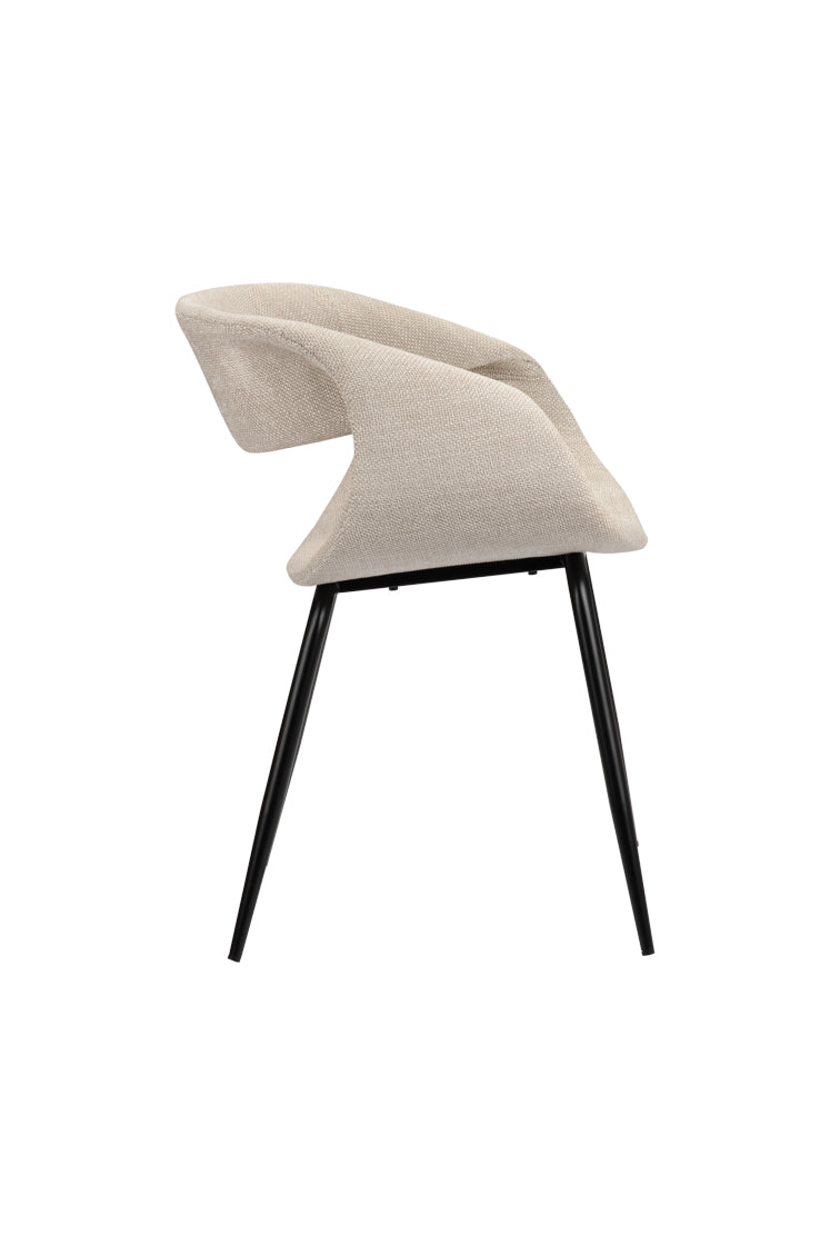 Poppy Eetkamerstoelen 2 stuks - Beige