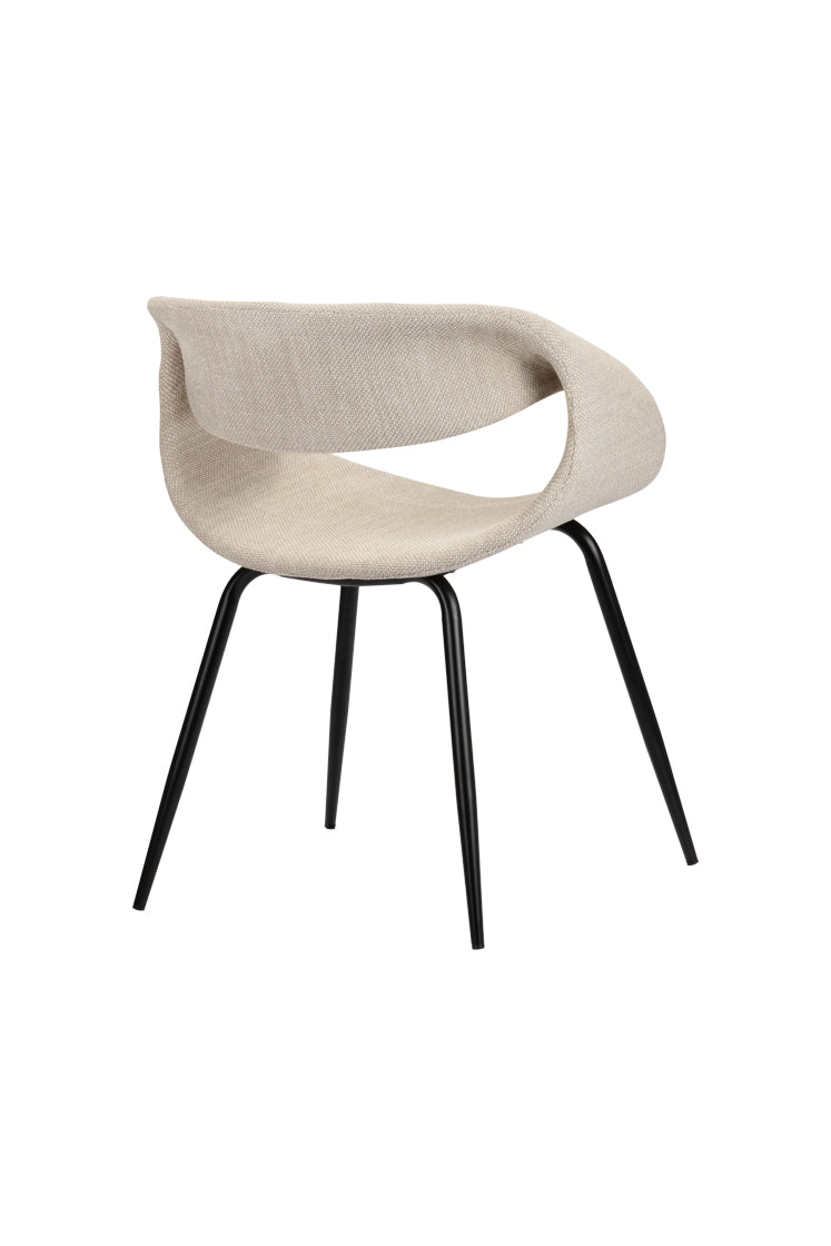 Poppy Eetkamerstoelen 2 stuks - Beige