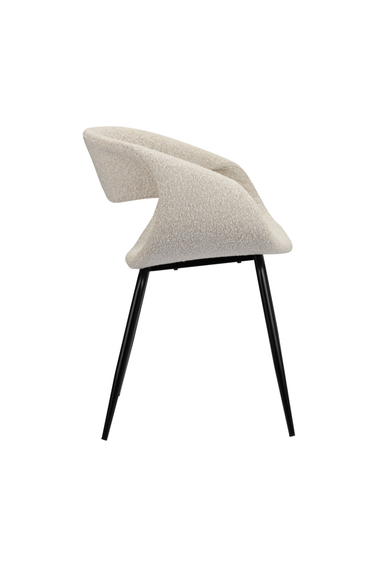 Poppy Eetkamerstoelen 2 stuks - White Pearl