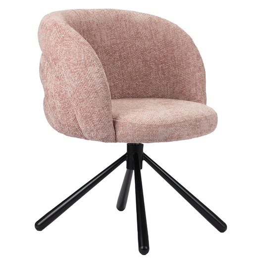 Snug Draaibare Eetkamerstoel - Pastel Pink