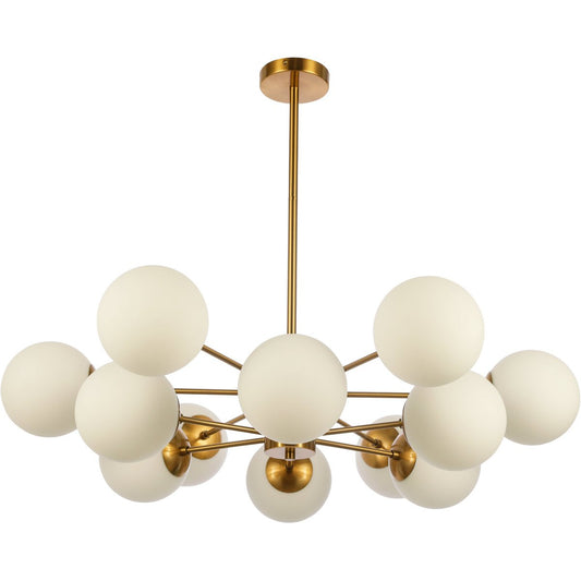 Hanglamp Crown White Gold 12-Licht