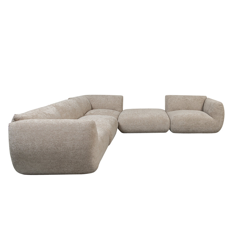 Sofa Serenity 5 zitshoekbank - Latte