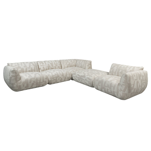 Sofa Serenity 5 zitshoekbank - Sand Maze