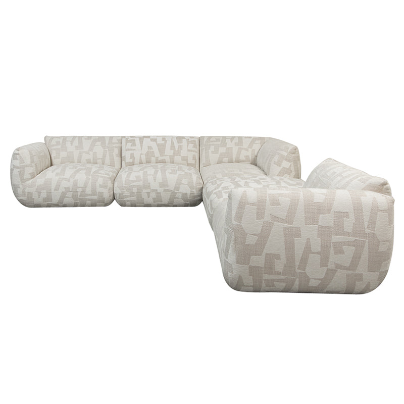 Sofa Serenity 5 zitshoekbank - Sand Maze