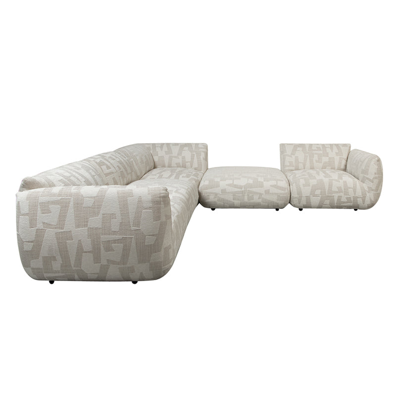 Sofa Serenity 5 zitshoekbank - Sand Maze