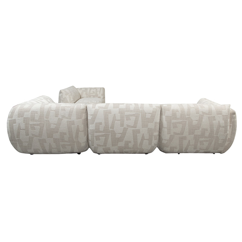 Sofa Serenity 5 zitshoekbank - Sand Maze