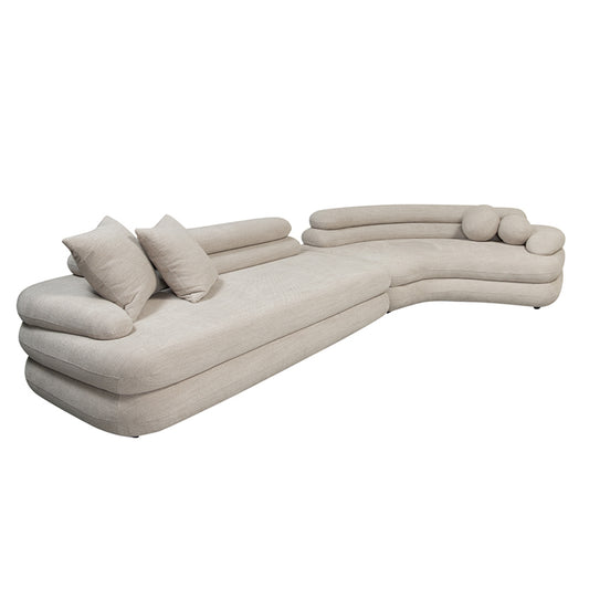 Sofa Wave 6 zitsbank - Beige