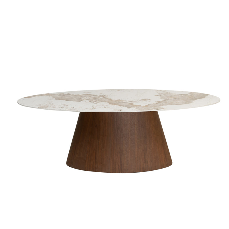 Ovale Eettafel Elevation 220 x 110 - Marmer
