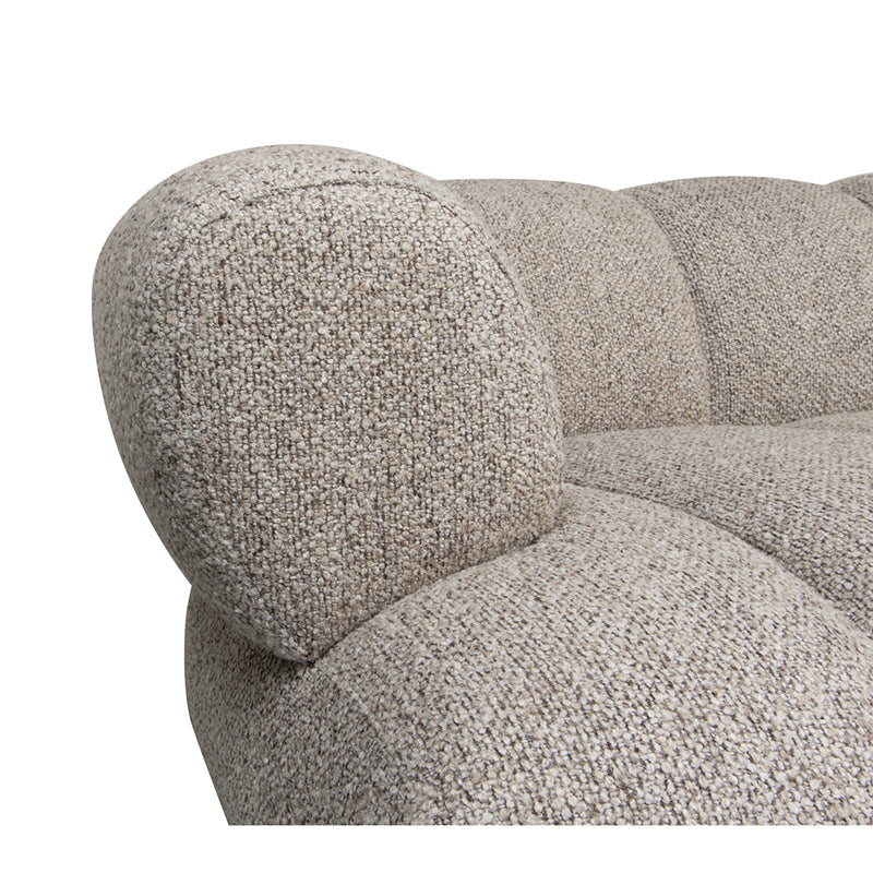 Cocoon 2,5-zitsbank met Lounge Rechts - Sand Boucle