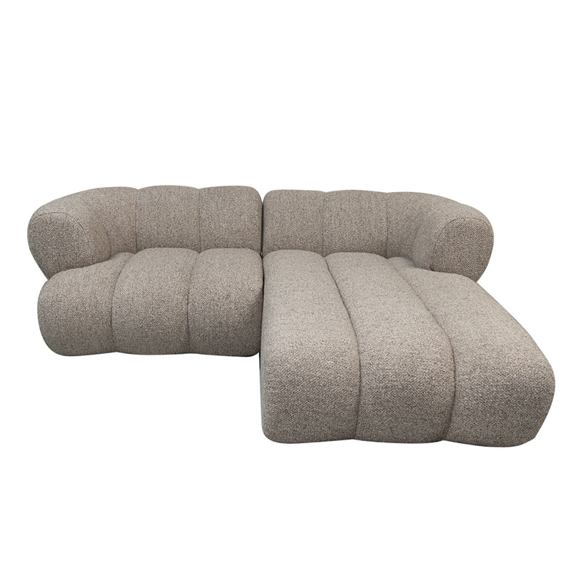 Cocoon 2,5-zitsbank met Lounge Rechts - Sand Boucle