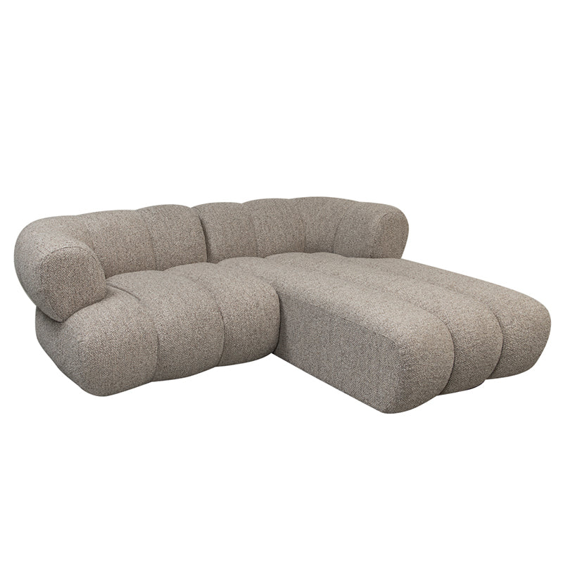 Cocoon 2,5-zitsbank met Lounge Rechts - Sand Boucle