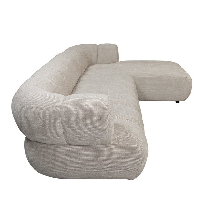 Cocoon 4-zitsbank met Lounge Rechts - Beige