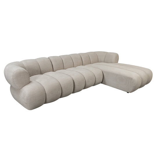 Cocoon 4-zitsbank met Lounge Rechts - Beige