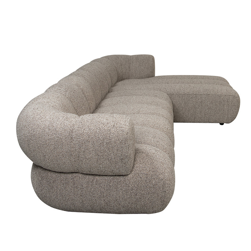 Cocoon 4-zitsbank met Lounge Rechts - Sand Boucle