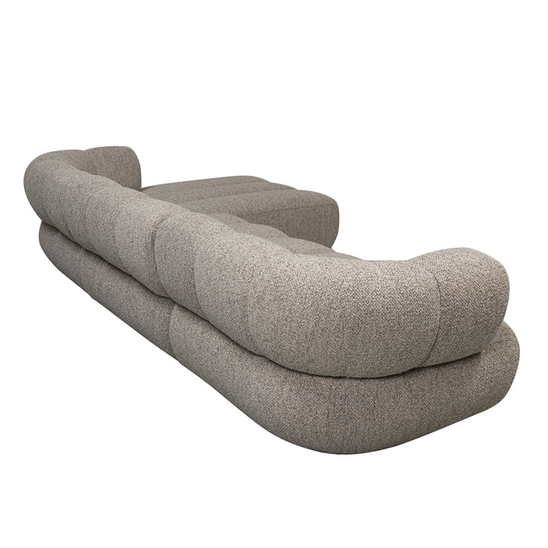 Cocoon 4-zitsbank met Lounge Rechts - Sand Boucle