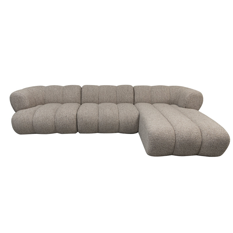 Cocoon 4-zitsbank met Lounge Rechts - Sand Boucle