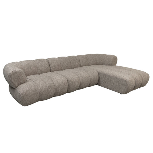 Cocoon 4-zitsbank met Lounge Rechts - Sand Boucle