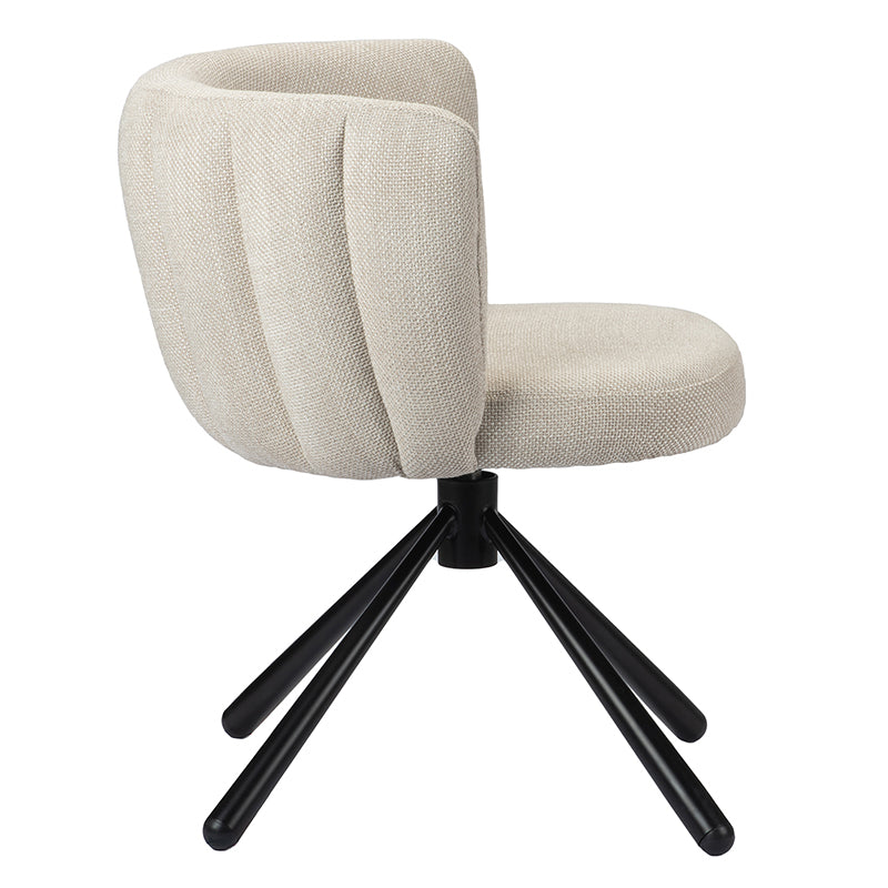 Pixie Draaibare Eetkamerstoel - Beige