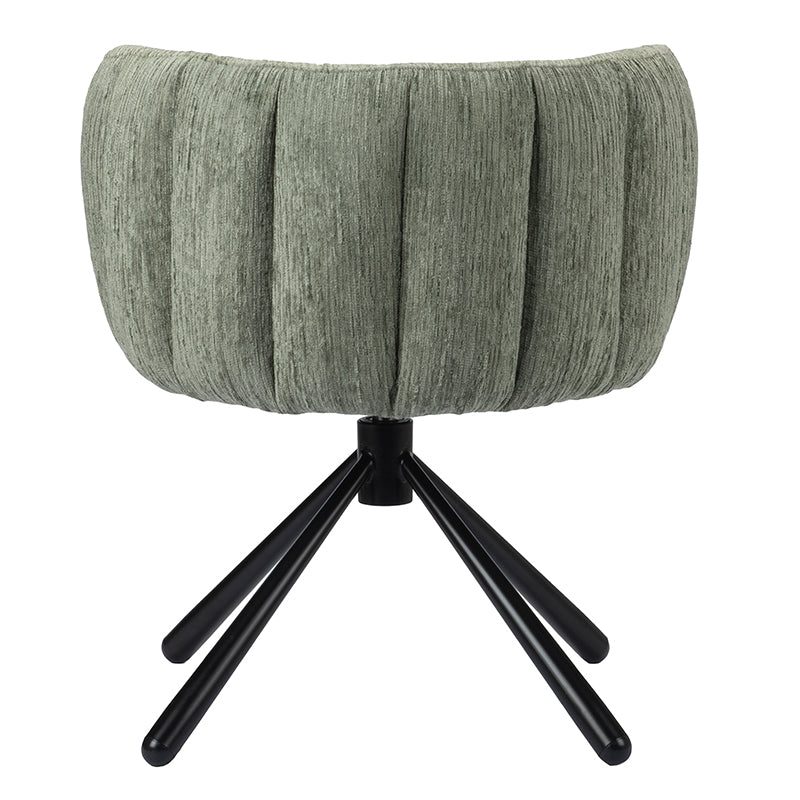 Pixie Draaibare Eetkamerstoel - Crocodile Green