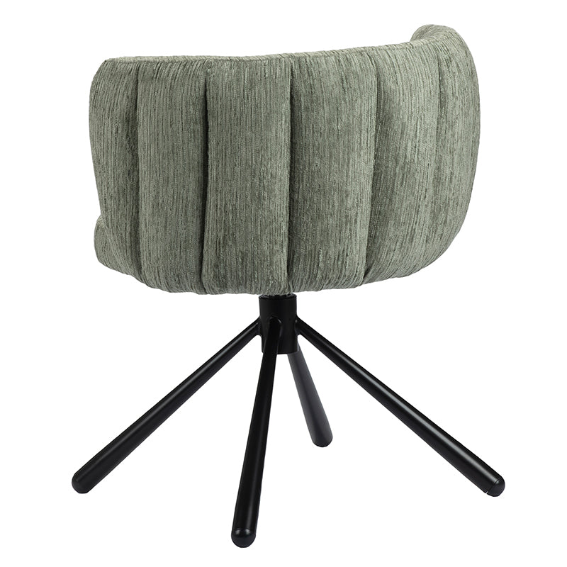 Pixie Draaibare Eetkamerstoel - Crocodile Green