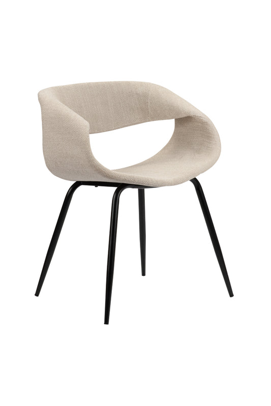 Poppy Eetkamerstoelen 2 stuks - Beige
