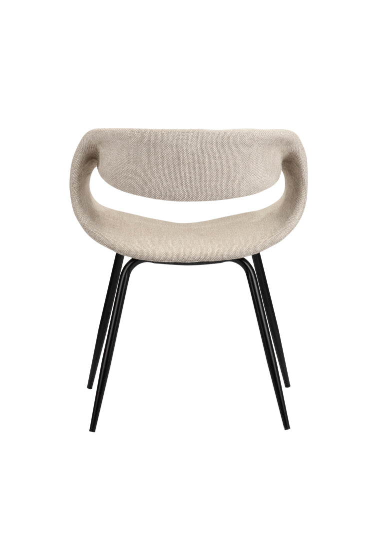 Poppy Eetkamerstoelen 2 stuks - Beige