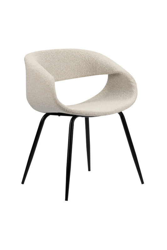 Poppy Eetkamerstoelen 2 stuks - White Pearl