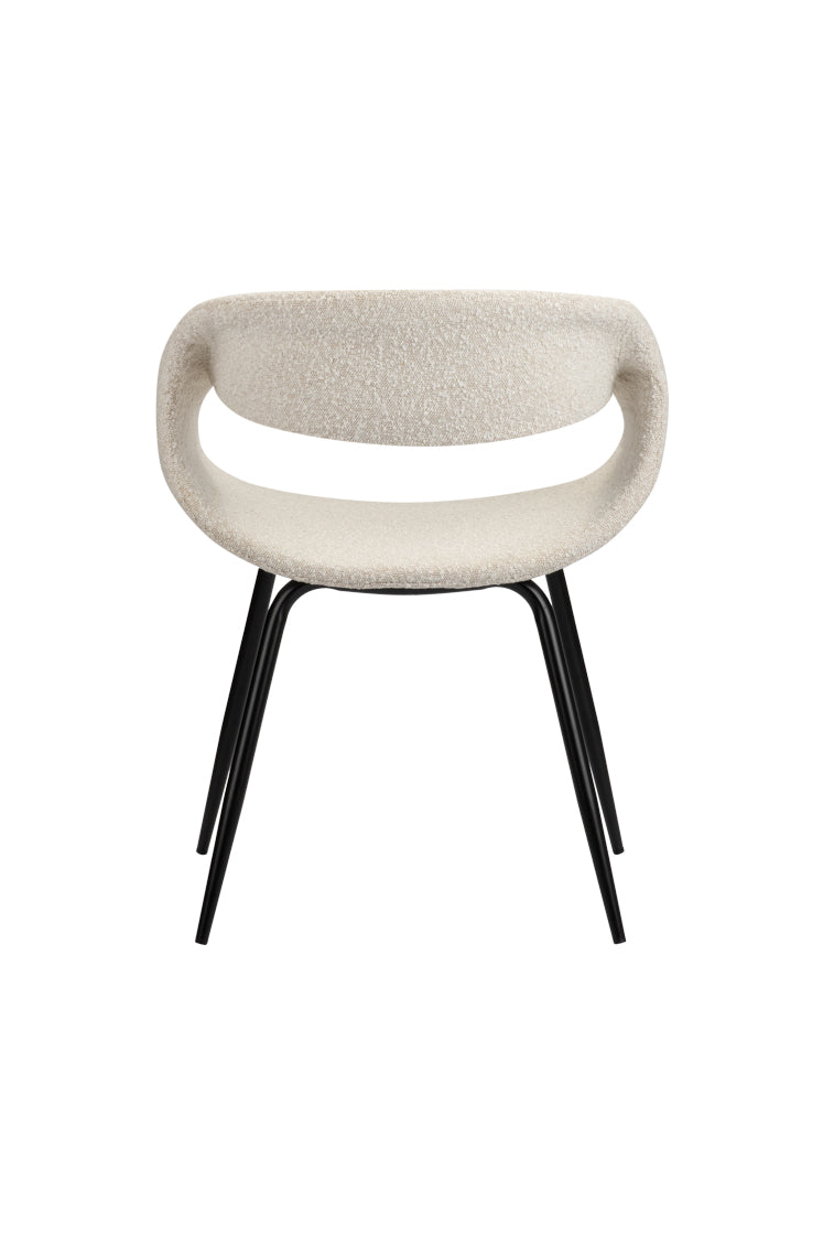 Poppy Eetkamerstoelen 2 stuks - White Pearl