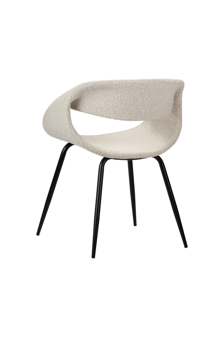 Poppy Eetkamerstoelen 2 stuks - White Pearl