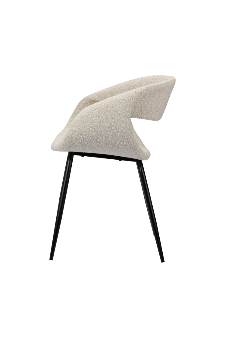 Poppy Eetkamerstoelen 2 stuks - White Pearl