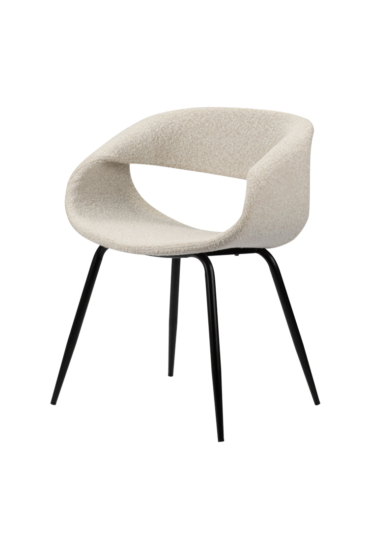 Poppy Eetkamerstoelen 2 stuks - White Pearl