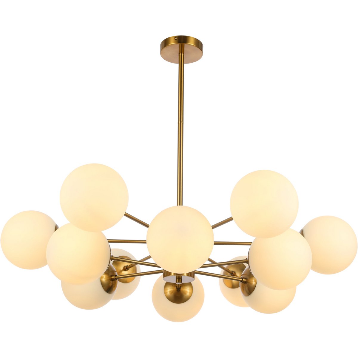 Hanglamp Crown White Gold 12-Licht