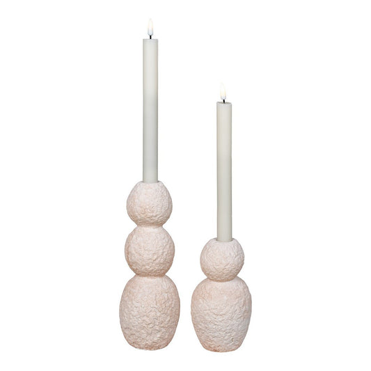 Set van 2 Kaarsenhouders Naturel