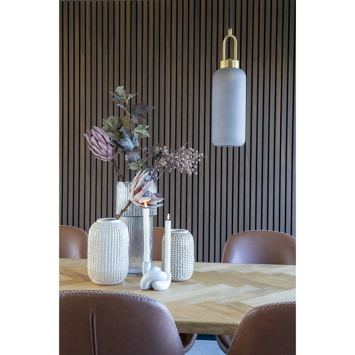 Vaas - Helder, mondgeblazen glas - 40 cm